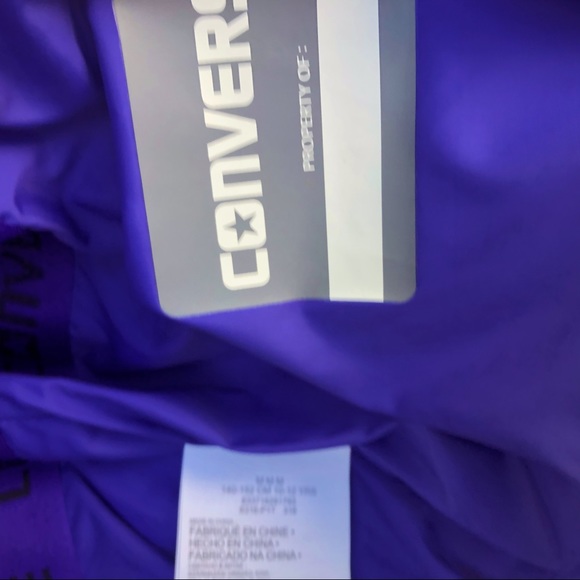 CONVERSE girls puffer PURPLE VEST medium 10/12 EUC - Picture 6 of 9